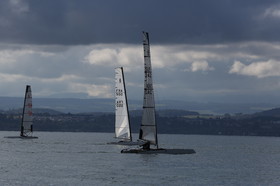 Les Catamarans A-Cat à Bevaix