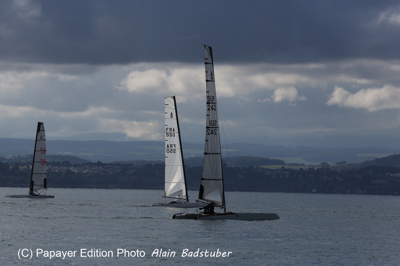 Les Catamarans A-Cat à Bevaix