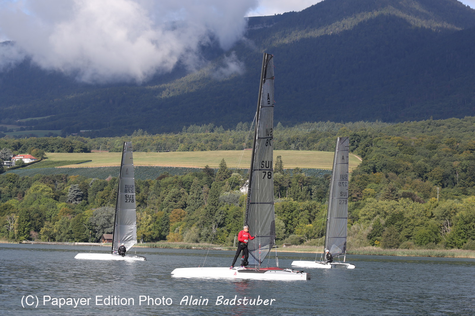 Les Catamarans A-Cat à Bevaix