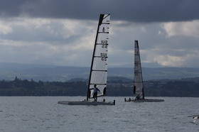Les Catamarans A-Cat à Bevaix