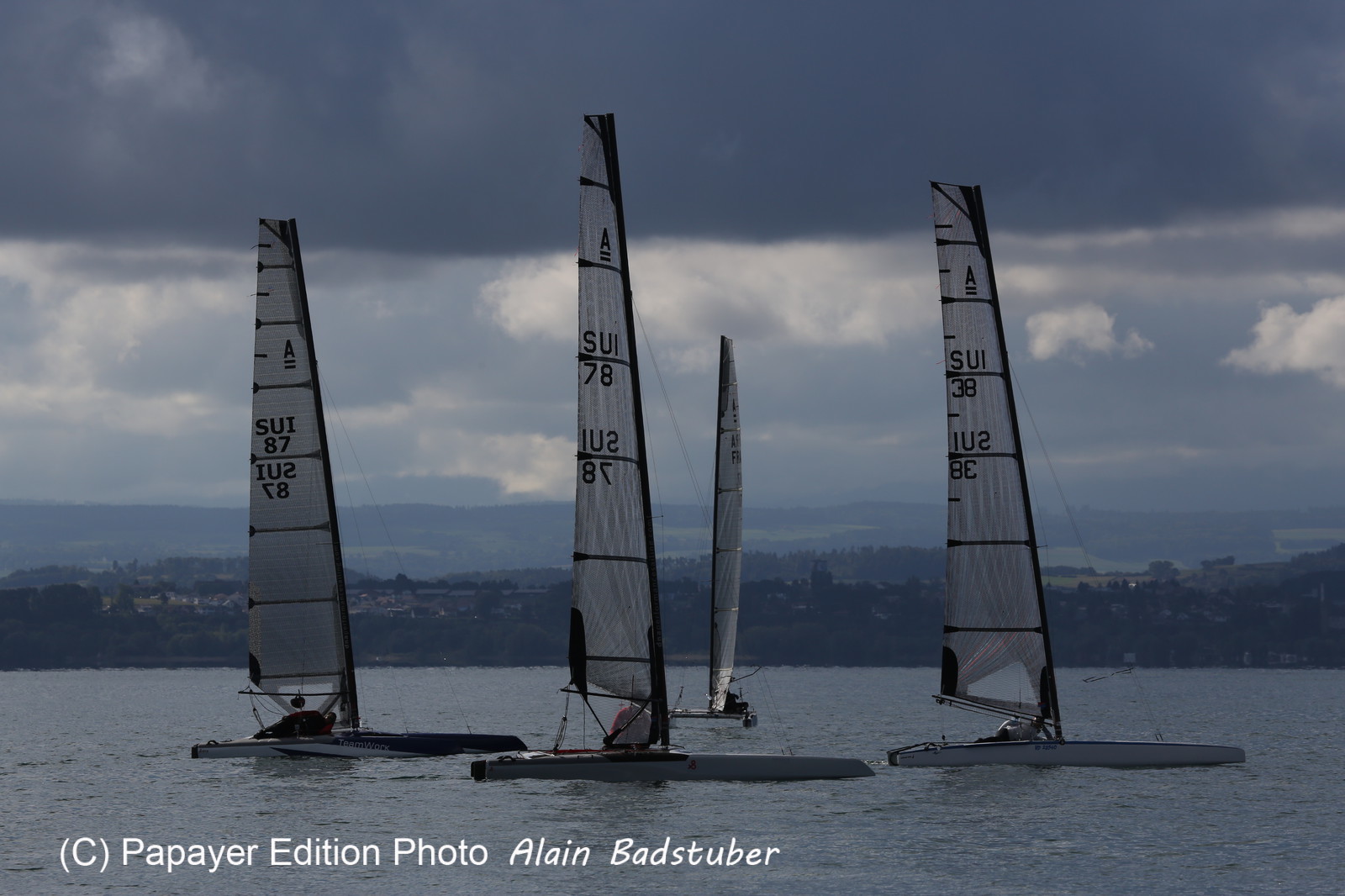 Les Catamarans A-Cat à Bevaix